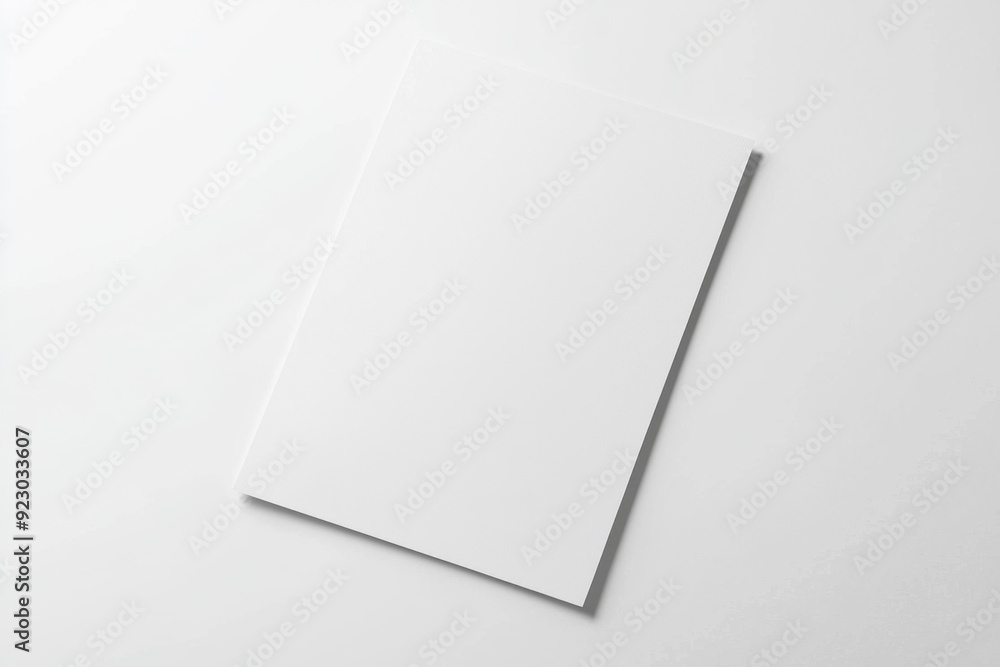 Blank A4 Paper Mockup on Isolated Background created with Generative AI Blank A4 Paper Mockup on Isolated Background created with Generative AI