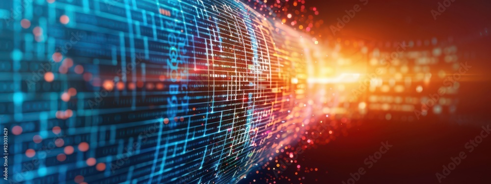 RSA encrypted VPN, holographic network security, futuristic data protection, dark background RSA encrypted VPN, holographic network security, futuristic data protection, dark background