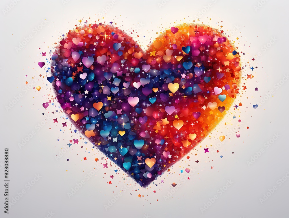 A bright heart for valentine. A bright heart for valentine.