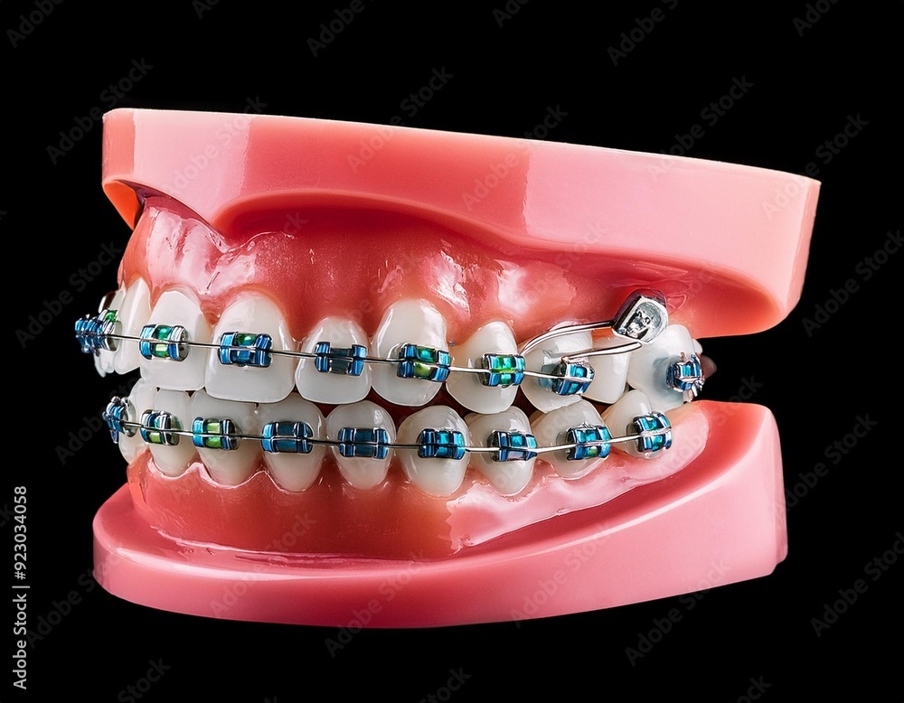 3D Dental Model Featuring Braces 3D Dental Model Featuring Braces