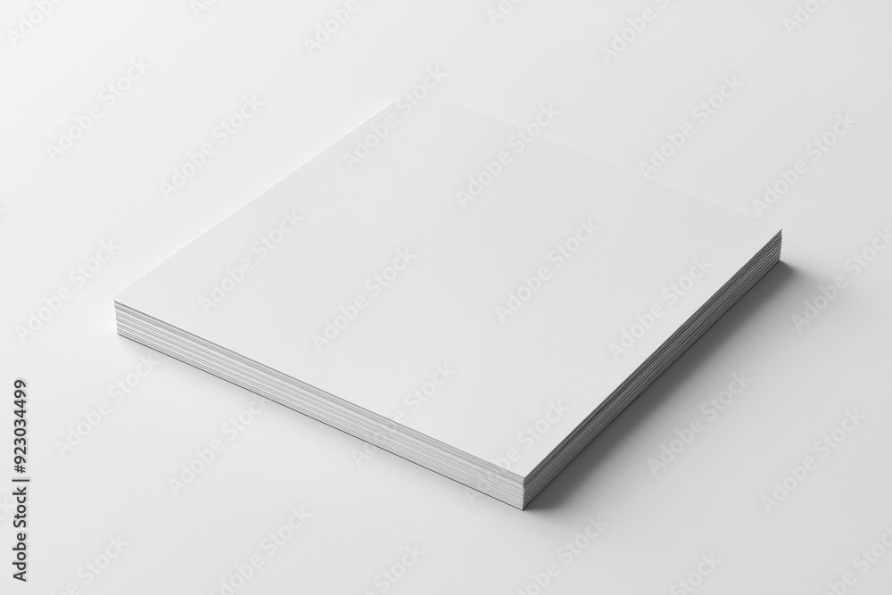 Blank A4 Paper Mockup on Isolated Background created with Generative AI Blank A4 Paper Mockup on Isolated Background created with Generative AI