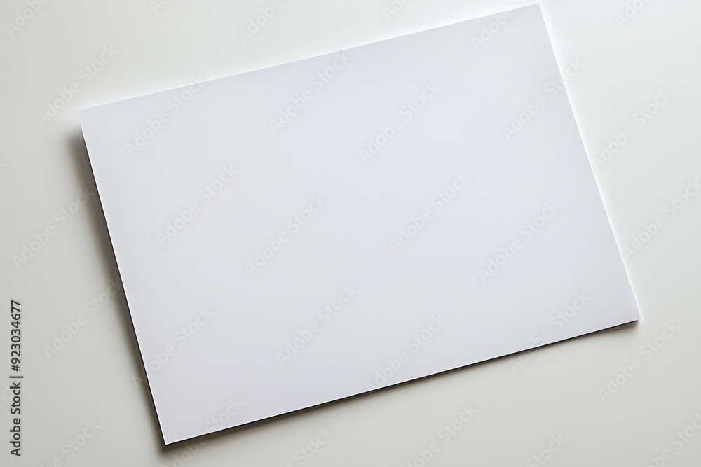 Blank A4 Paper Mockup on Isolated Background created with Generative AI Blank A4 Paper Mockup on Isolated Background created with Generative AI