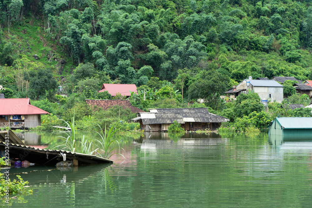 Obraz premium house on the river