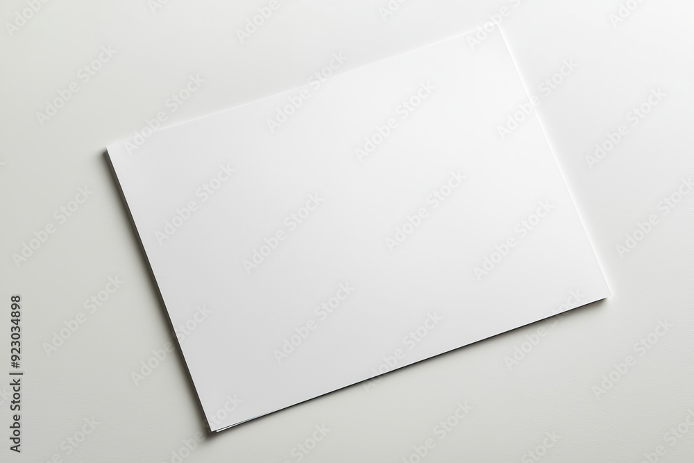 Blank A4 Paper Mockup on Isolated Background created with Generative AI Blank A4 Paper Mockup on Isolated Background created with Generative AI