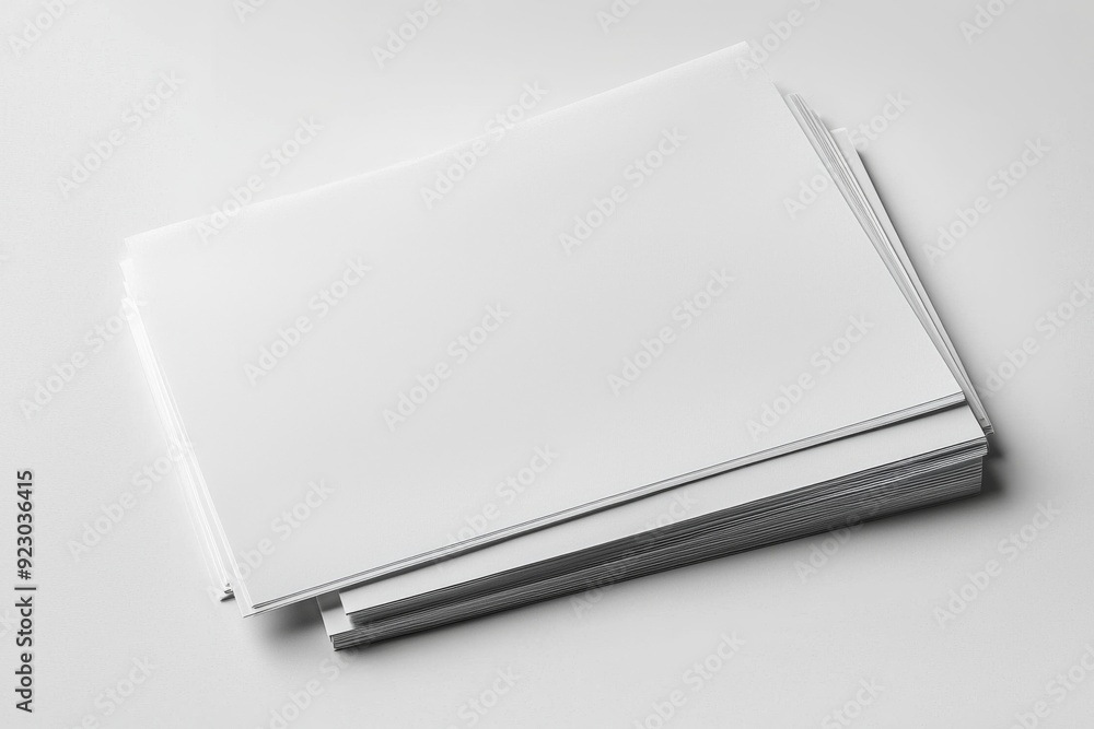 Blank A4 Paper Mockup on Isolated Background created with Generative AI Blank A4 Paper Mockup on Isolated Background created with Generative AI
