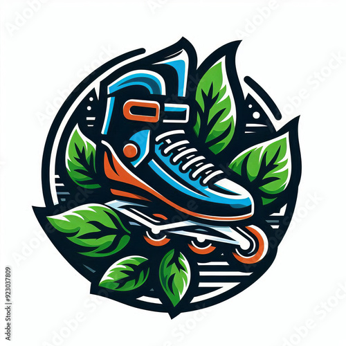 Obraz na płótnie logo club rollerblade, vector, editing