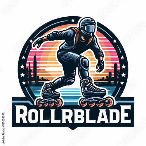 logo club rollerblade, vector, editing