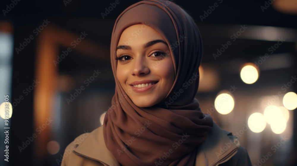 Close-Up of Smiling Woman in Hijab Close-Up of Smiling Woman in Hijab