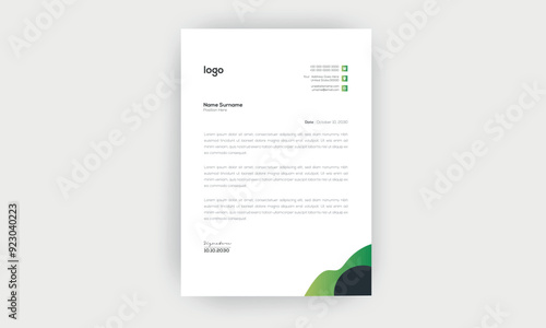 Simple and creative letterhead template design