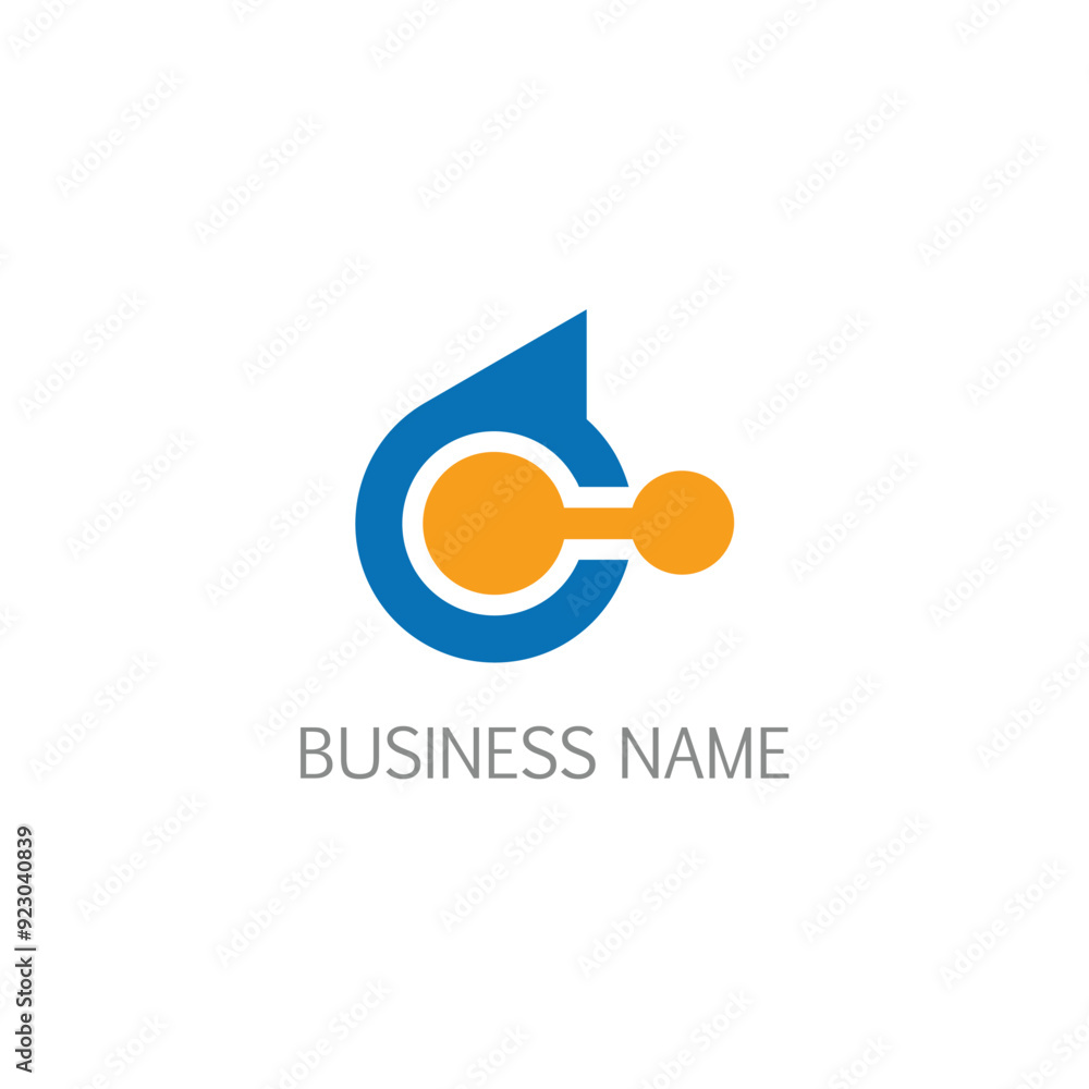 Round connection technology logo