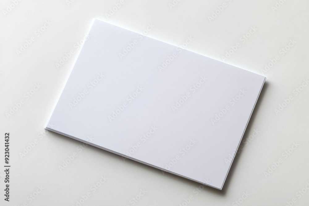 Blank A4 Paper Mockup on Isolated Background created with Generative AI Blank A4 Paper Mockup on Isolated Background created with Generative AI