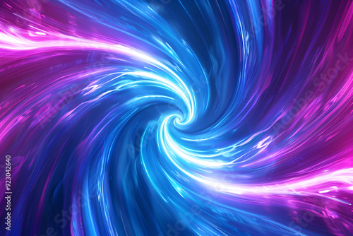 Spiral neon lights background created with ,Dark blue abstract background with ultraviolet neon glow, blurry light lines, waves,3d render, abstract multicolor spectrum background, bright orange blue 