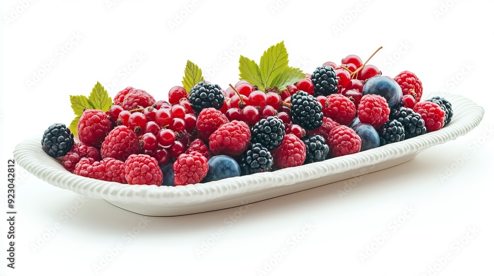 Fresh organic berries in a vibrant display. Fresh organic berries in a vibrant display.