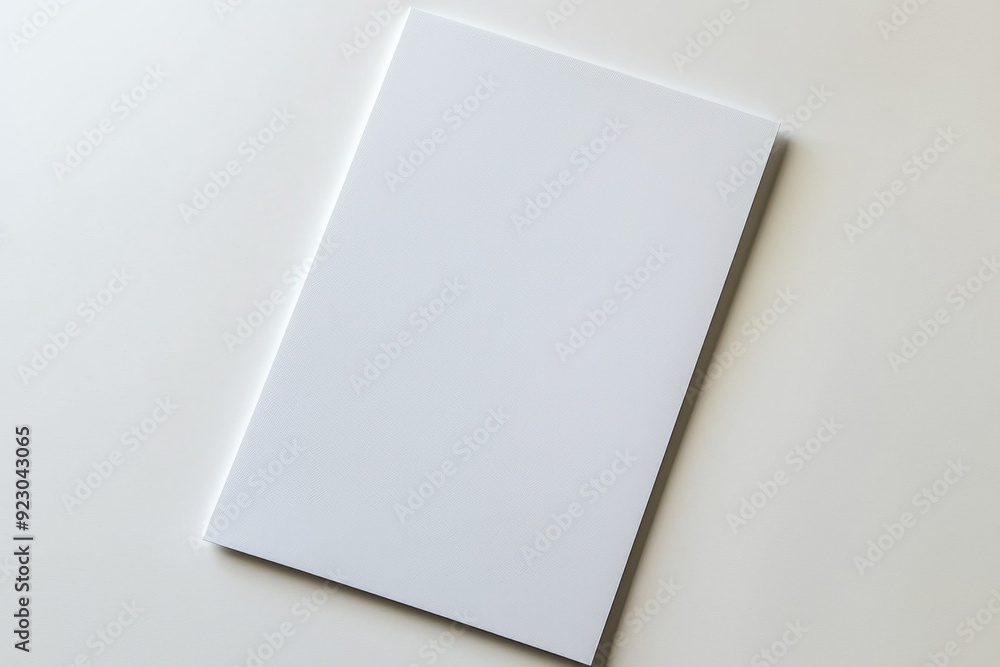 Blank A4 Paper Mockup on Isolated Background created with Generative AI Blank A4 Paper Mockup on Isolated Background created with Generative AI