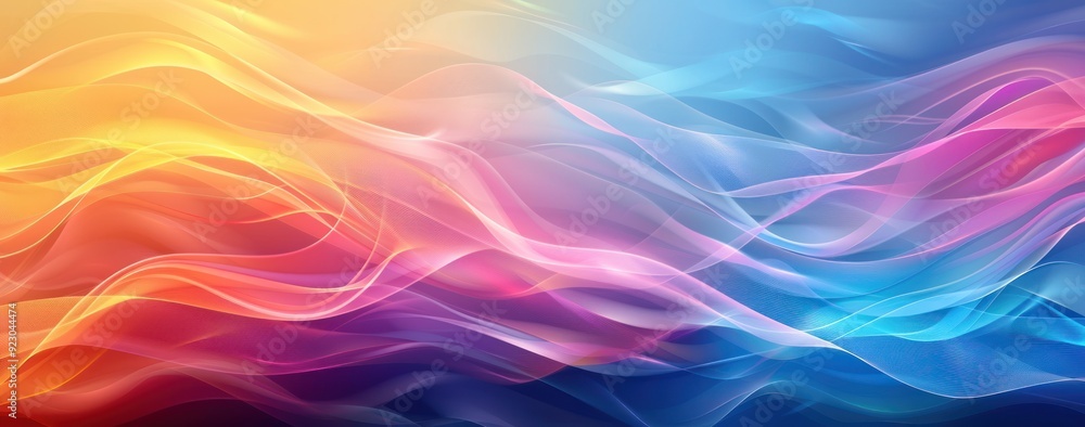 Abstract Colorful Waves Digital Art Abstract Colorful Waves Digital Art