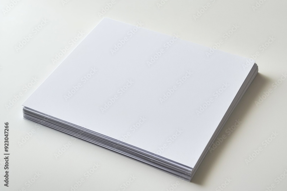 Blank A4 Paper Mockup on Isolated Background created with Generative AI Blank A4 Paper Mockup on Isolated Background created with Generative AI