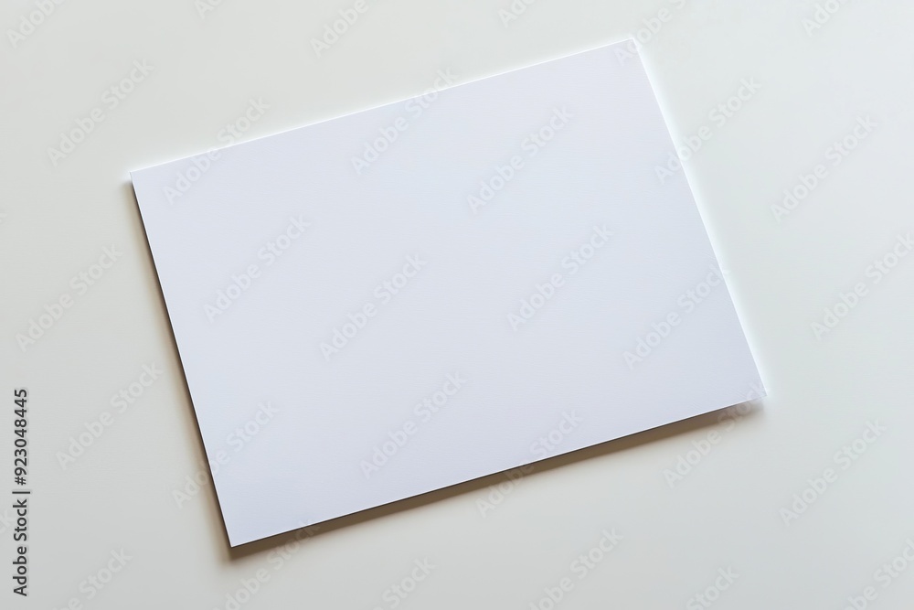 Blank A4 Paper Mockup on Isolated Background created with Generative AI Blank A4 Paper Mockup on Isolated Background created with Generative AI