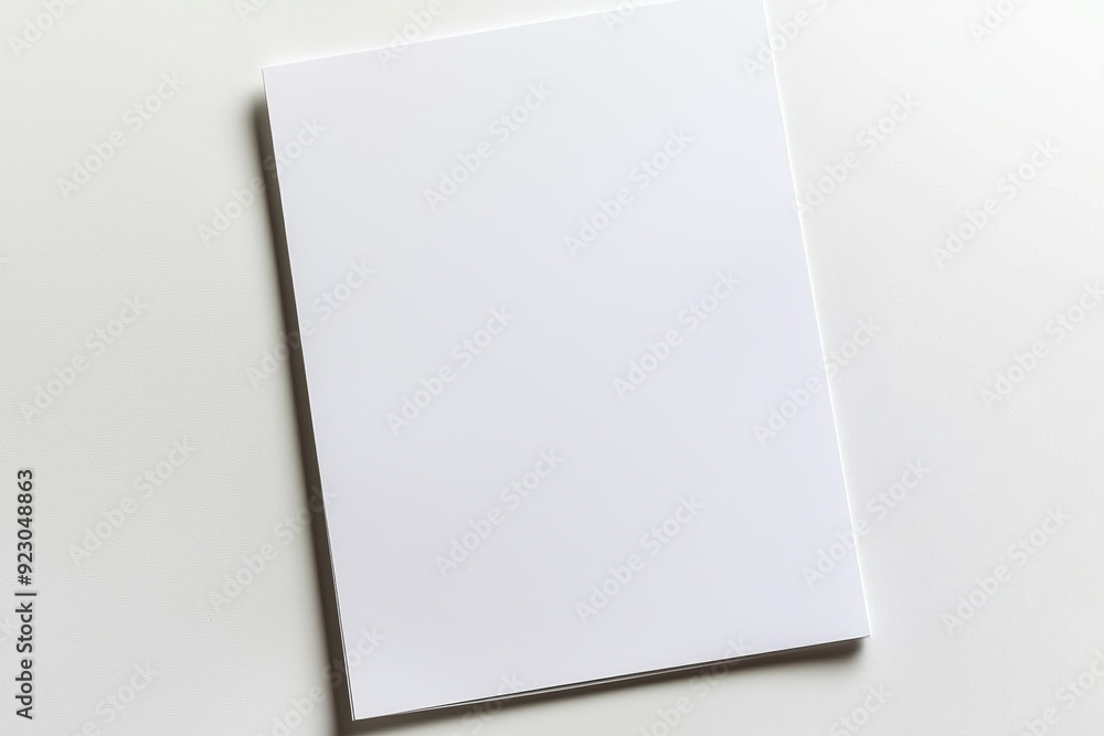 Blank A4 Paper Mockup on Isolated Background created with Generative AI Blank A4 Paper Mockup on Isolated Background created with Generative AI