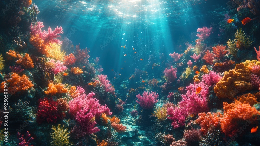 Vibrant Coral Reef Underwater Vibrant Coral Reef Underwater