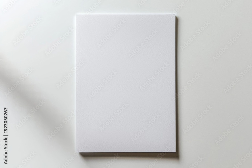 Blank A4 Paper Mockup on Isolated Background created with Generative AI Blank A4 Paper Mockup on Isolated Background created with Generative AI