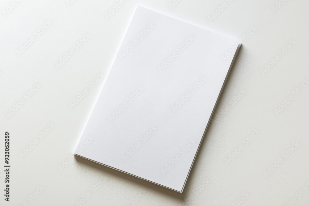 Blank A4 Paper Mockup on Isolated Background created with Generative AI Blank A4 Paper Mockup on Isolated Background created with Generative AI