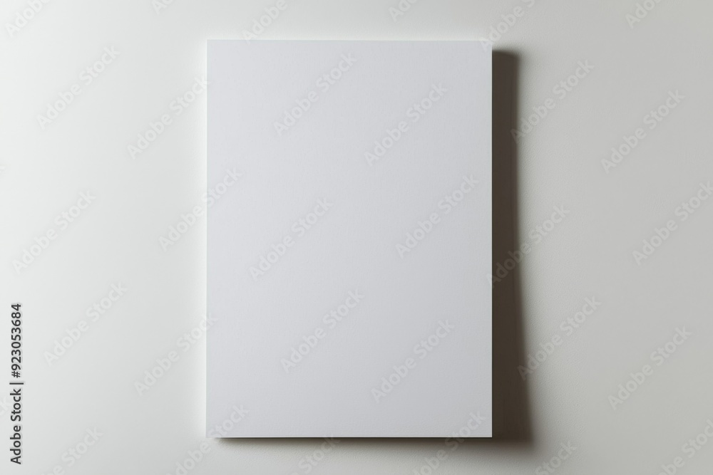 Blank A4 Paper Mockup on Isolated Background created with Generative AI Blank A4 Paper Mockup on Isolated Background created with Generative AI