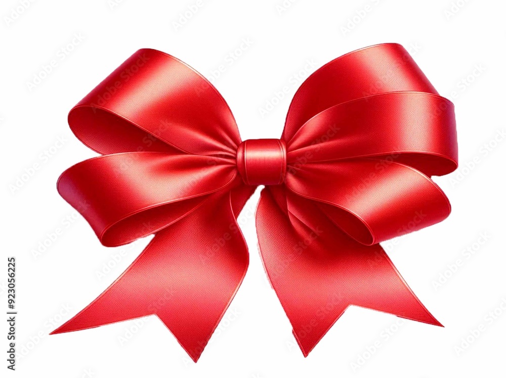 a red bows isolated in white background a red bows isolated in white background