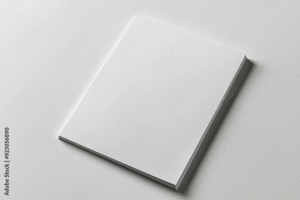 Blank A4 Paper Mockup on Isolated Background created with Generative AI Blank A4 Paper Mockup on Isolated Background created with Generative AI