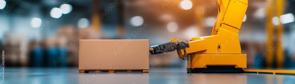 Shadow of an operator interacting with an automated cargo system, warehouse, automate, cargo Shadow of an operator interacting with an automated cargo system, warehouse, automate, cargo