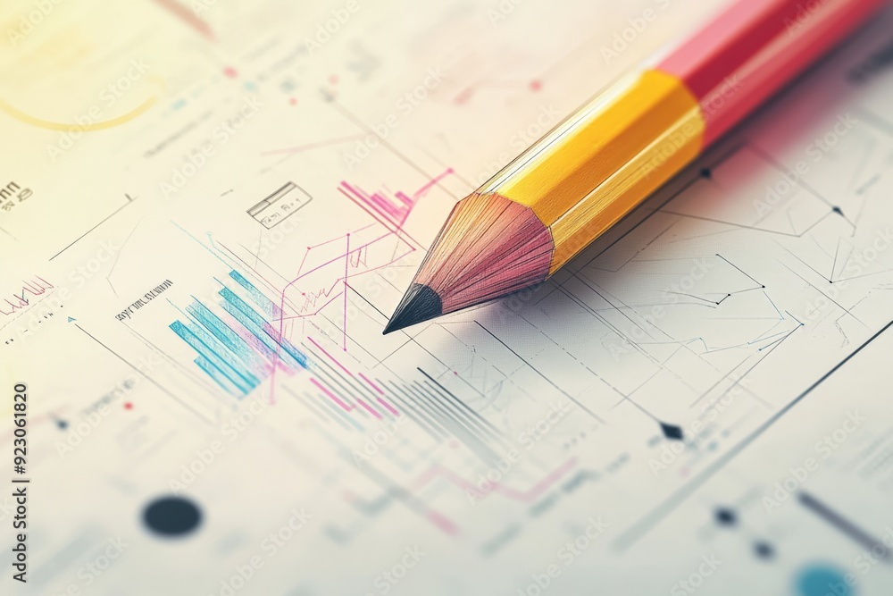 3D realistic marketing chart with pencil sketch elements, vibrant colors, high resolution, detailed textures, crisp focus 3D realistic marketing chart with pencil sketch elements, vibrant colors, high resolution, detailed textures, crisp focus
