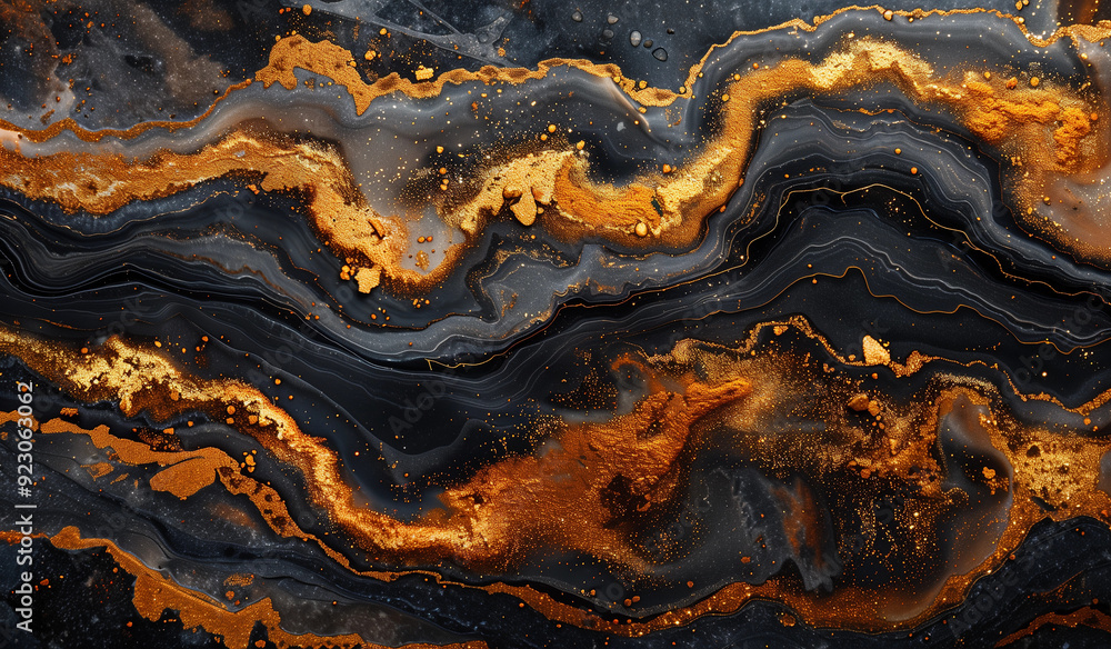 marble with gold and black glitter on it marble with gold and black glitter on it