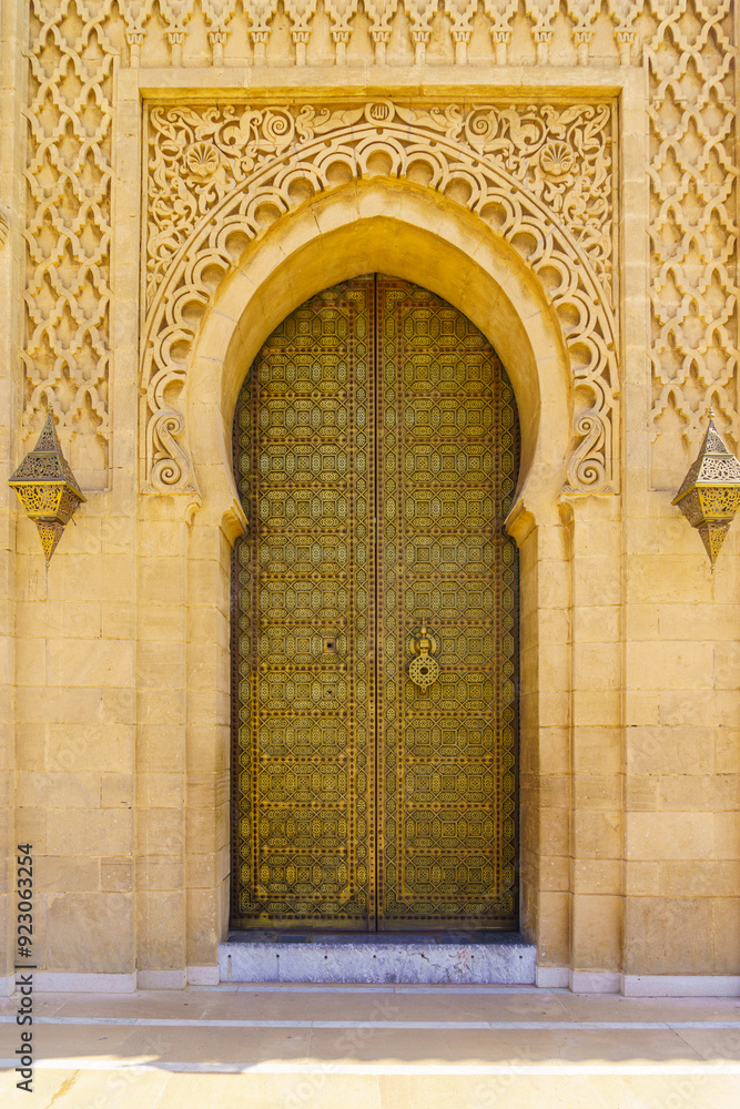Door, the Mausoleum of Mohammed V, Rabat