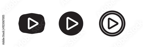 Play Icon set. Play button vector icon. play icon vector set. Free Download Play Icon set. Play button vector icon. play icon vector set. - GFXLoad