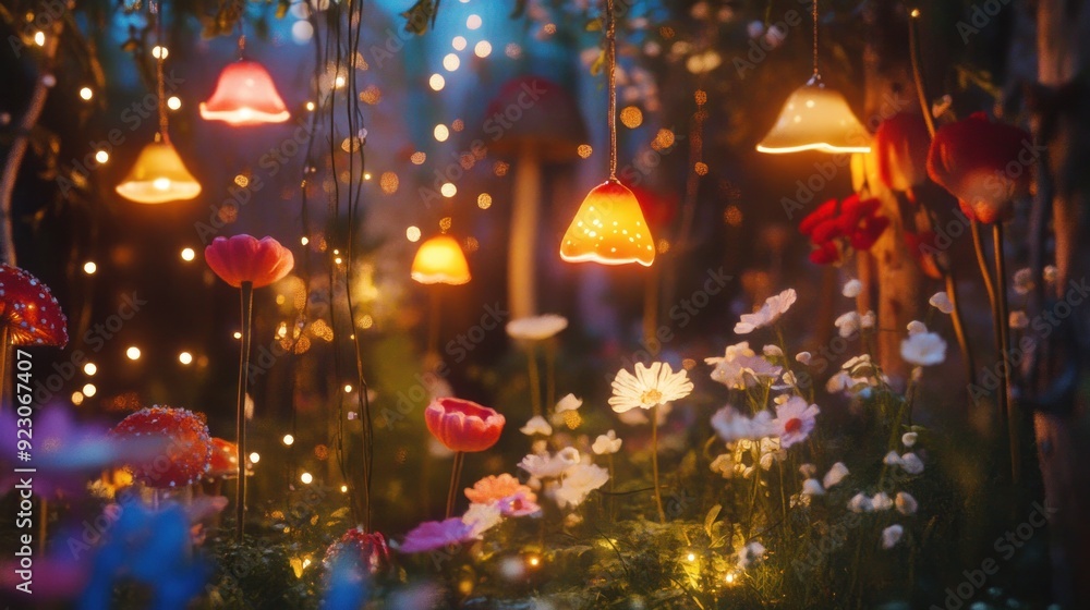 Enchanted Garden at Night Enchanted Garden at Night