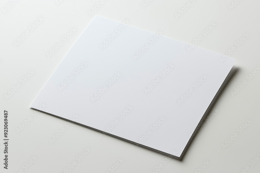Blank A4 Paper Mockup on Isolated Background created with Generative AI Blank A4 Paper Mockup on Isolated Background created with Generative AI