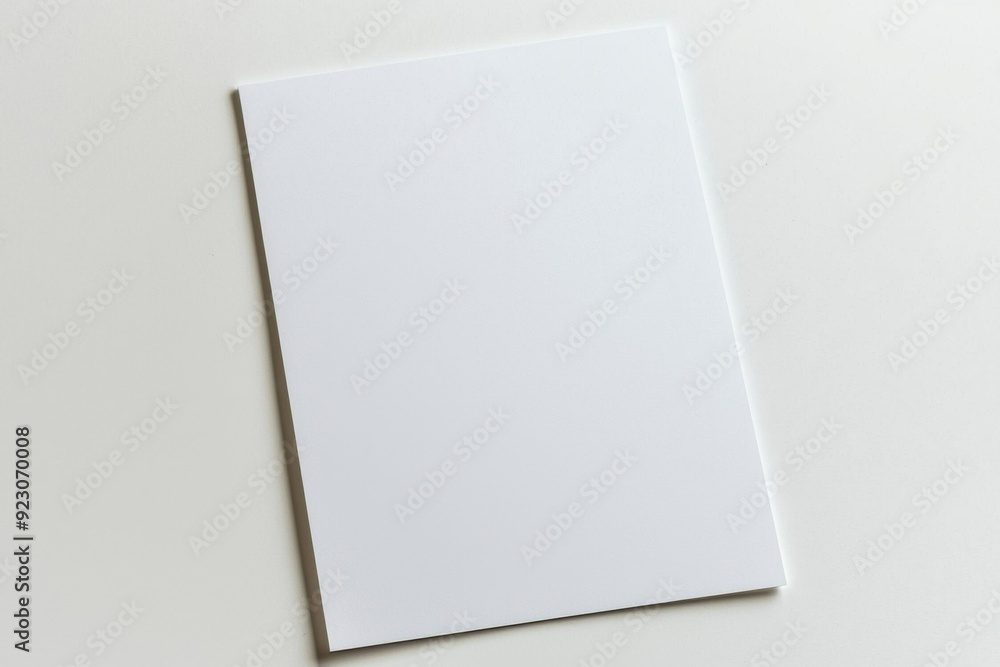 Blank A4 Paper Mockup on Isolated Background created with Generative AI Blank A4 Paper Mockup on Isolated Background created with Generative AI