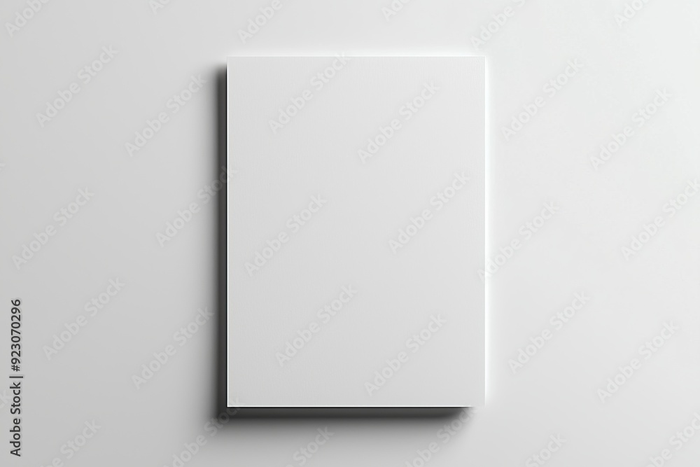 Blank A4 Paper Mockup on Isolated Background created with Generative AI Blank A4 Paper Mockup on Isolated Background created with Generative AI