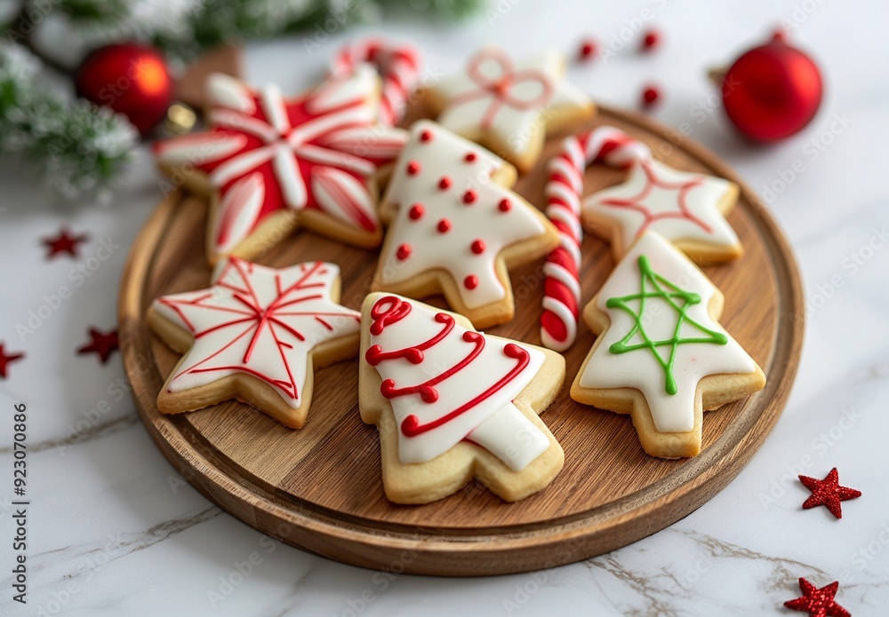 Christmas cookies in different shapes for Christmas day Christmas cookies in different shapes for Christmas day