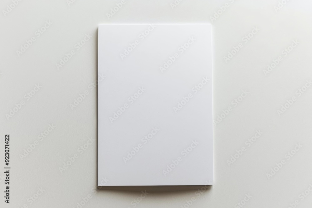 Blank A4 Paper Mockup on Isolated Background created with Generative AI Blank A4 Paper Mockup on Isolated Background created with Generative AI
