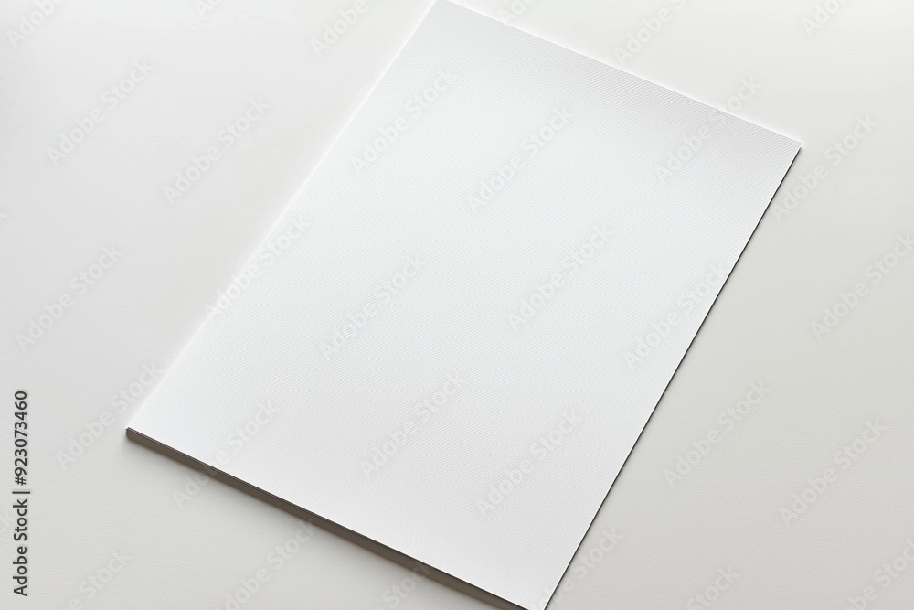 Blank A4 Paper Mockup on Isolated Background created with Generative AI Blank A4 Paper Mockup on Isolated Background created with Generative AI