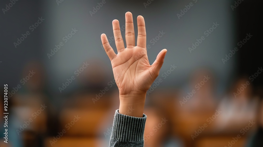 © Atchariya63 - Attendees raising hands to ask questions at a conference.