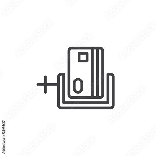 Credit Crunch line icon