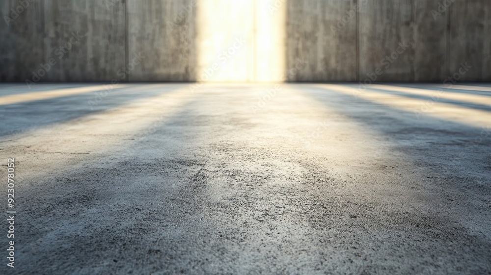 Concrete Floor with Light Streaks and a Blurred Background Concrete Floor with Light Streaks and a Blurred Background
