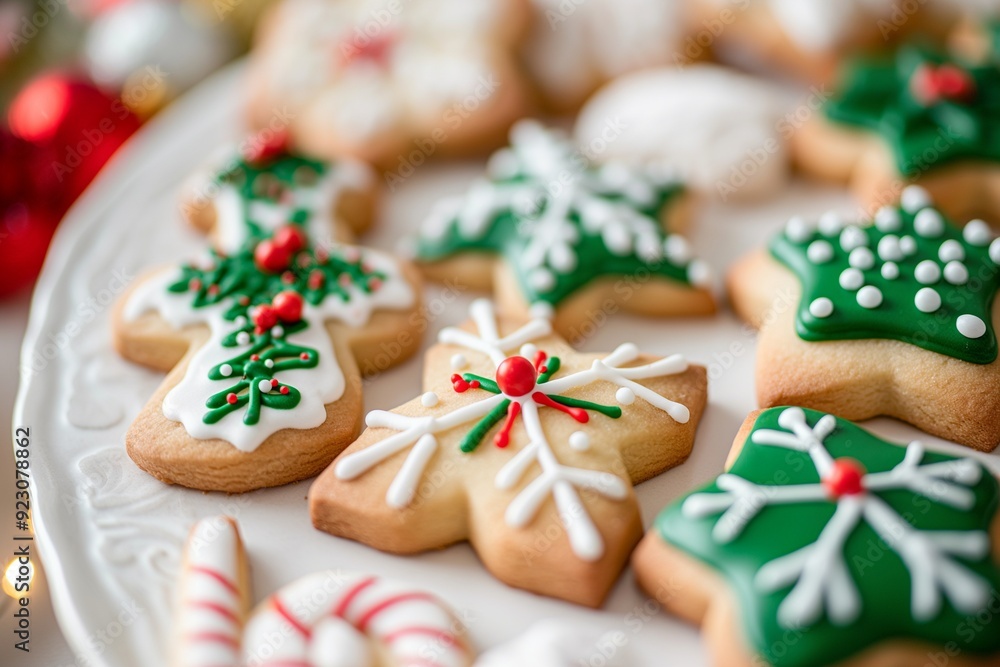 Christmas cookies in different shapes for Christmas day Christmas cookies in different shapes for Christmas day