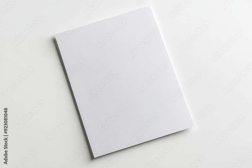 Blank A4 Paper Mockup on Isolated Background created with Generative AI Blank A4 Paper Mockup on Isolated Background created with Generative AI