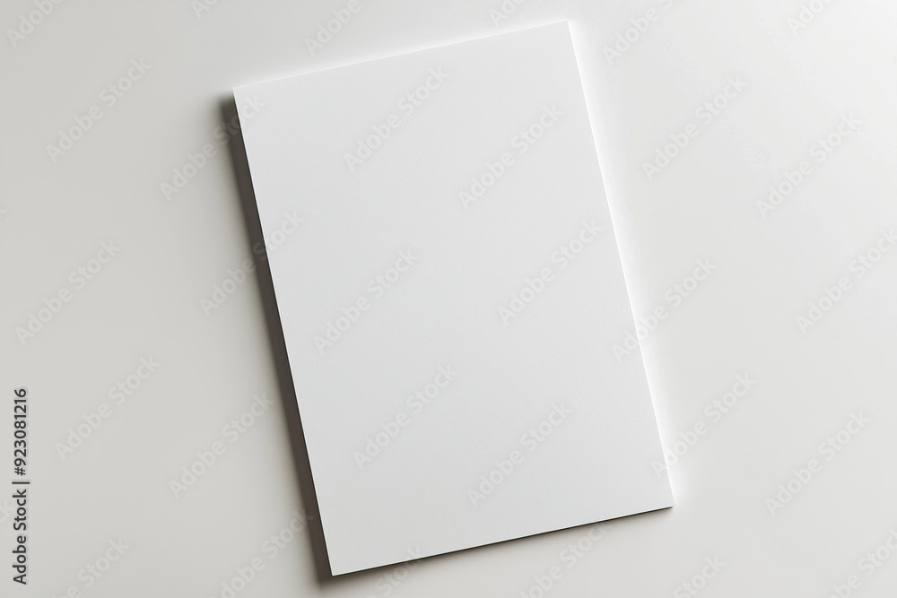 Blank A4 Paper Mockup on Isolated Background created with Generative AI Blank A4 Paper Mockup on Isolated Background created with Generative AI