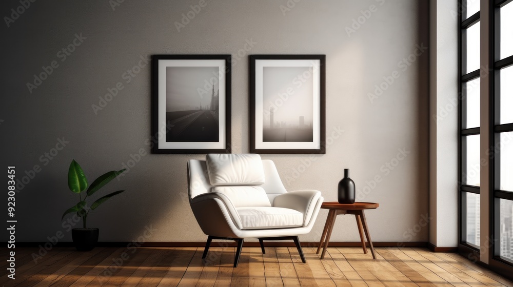 Modern Living Room with Minimalist Decor Modern Living Room with Minimalist Decor
