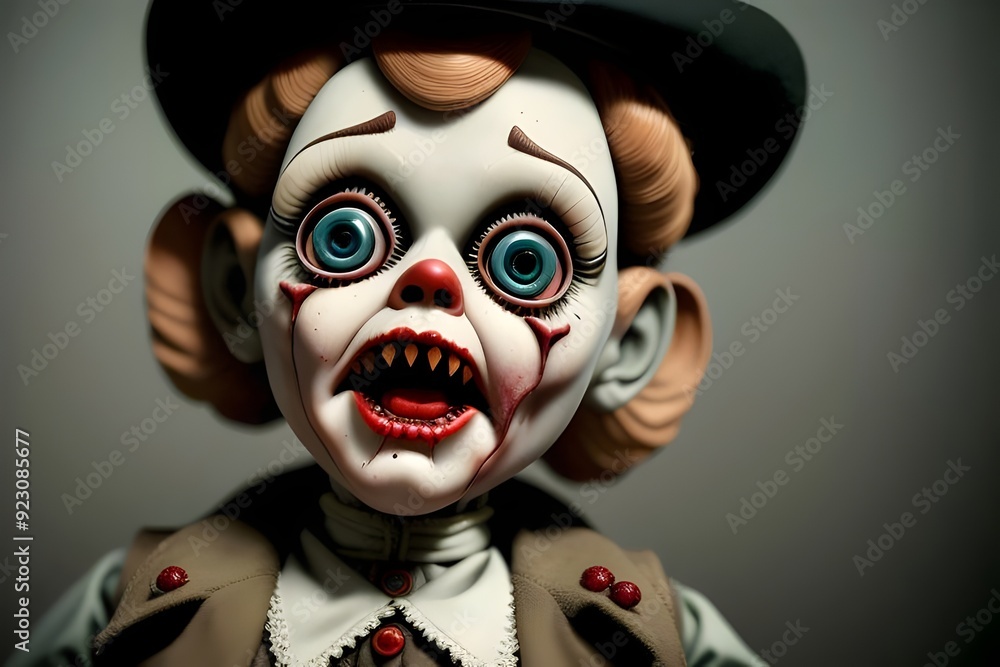 an evil, possessed, killer, zombie ventriloquist doll, Halloween, haunted, cursed, sinister, eerie, malevolent, wicked, demonic, malevolent, puppet, grotesque, macabre, bloodthirsty, vengeful, unholy an evil, possessed, killer, zombie ventriloquist doll, Halloween, haunted, cursed, sinister, eerie, malevolent, wicked, demonic, malevolent, puppet, grotesque, macabre, bloodthirsty, vengeful, unholy