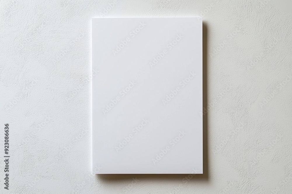 Blank A4 Paper Mockup on Isolated Background created with Generative AI Blank A4 Paper Mockup on Isolated Background created with Generative AI