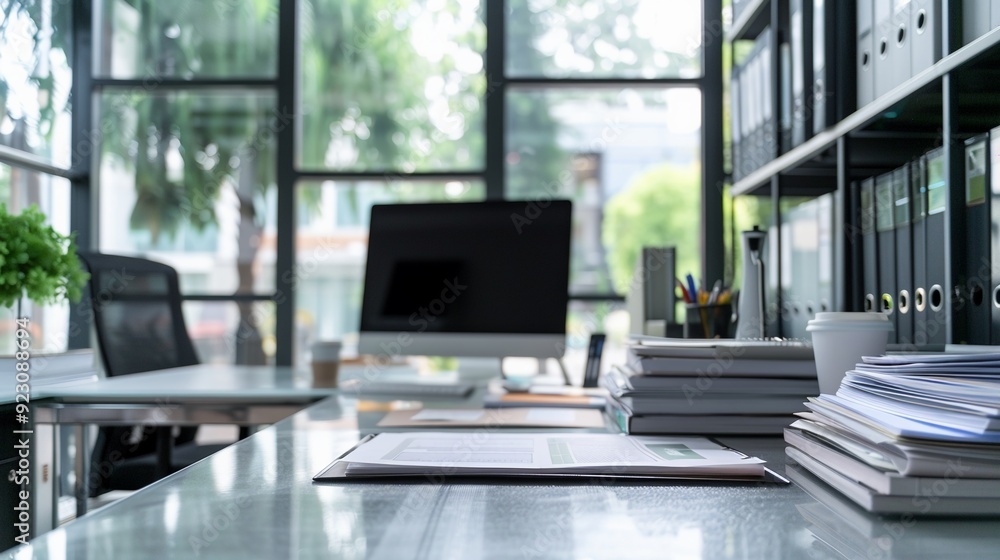 Efficient Workspace. Organization and Productivity concept